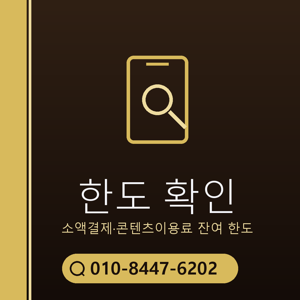 소액결제 한도 확인
